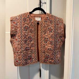 Llani / Free People Floral Embroidered Vest